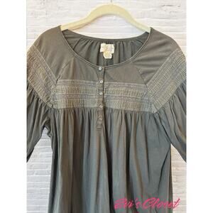 Ralph Lauren Women's Denim Supply Company Dark Grey Embroided Boho Sz L